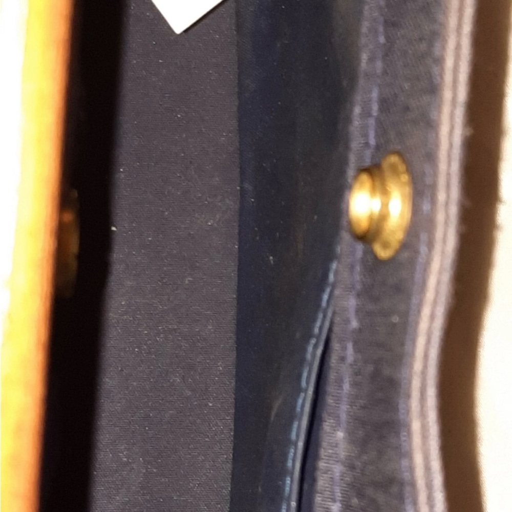 Vintage 1980s Tupperware Blue Promo Hostess Bag With Wooden Handles VERY RARE!! - Picture 7 of 7